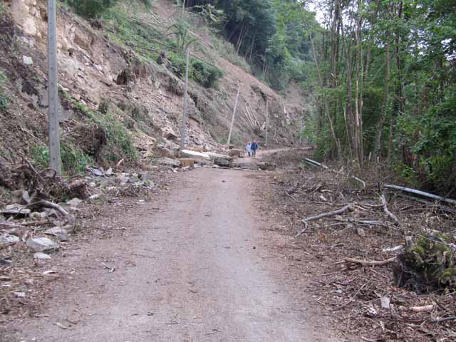 Closed N633 near Aywaille