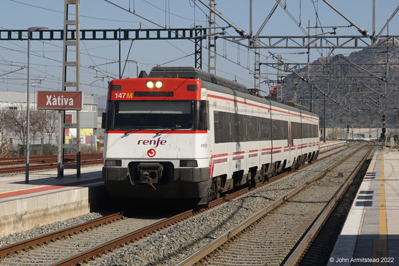 Class 447 at Xátiva