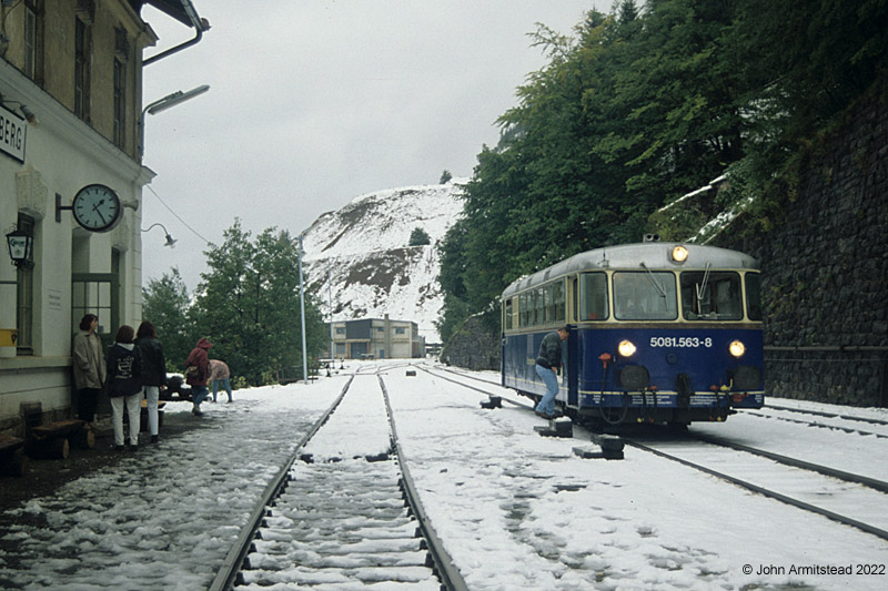 ÖBB Class 5081 railbus at Erzberg