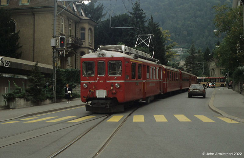 Arosa train at Chur
