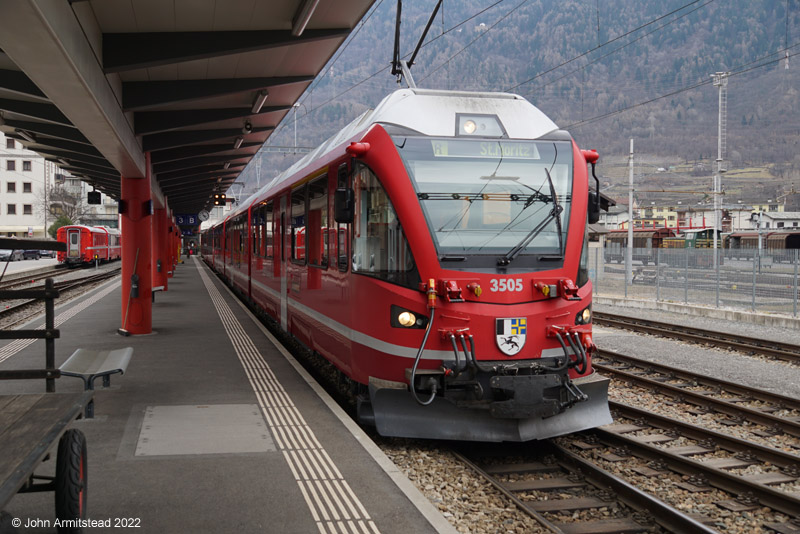 RhB unit at Tirano