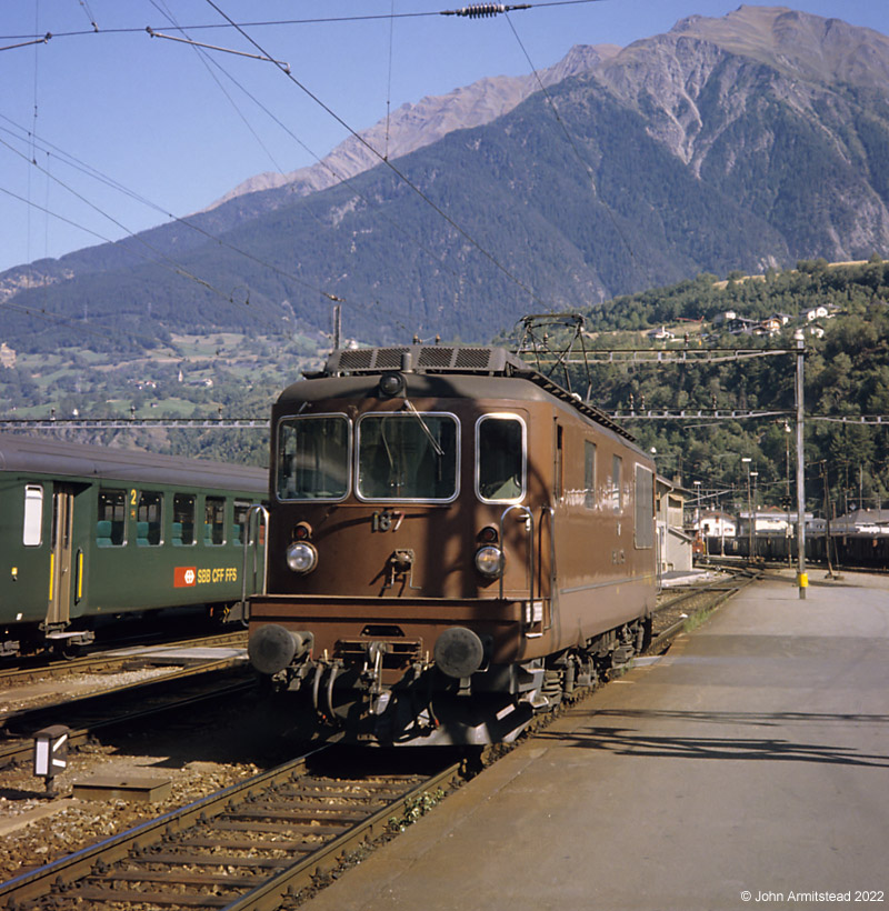 BLS Re4/4 187 at Brig