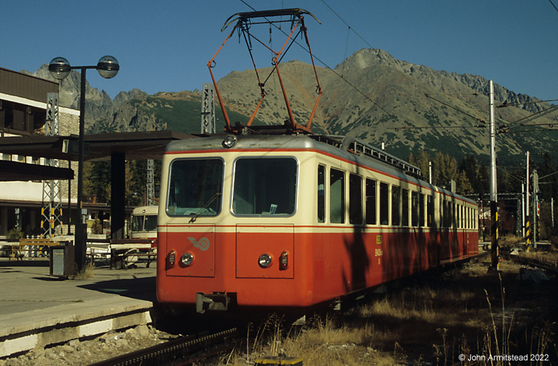 ZSR Class 405 at Štrbské Pleso