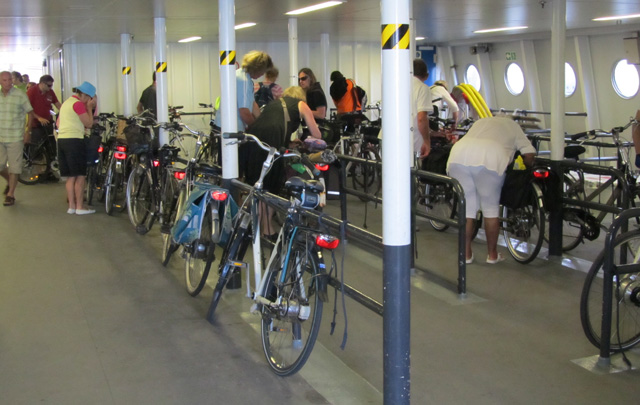 Bicycle deck on the ferry to Vlissingen