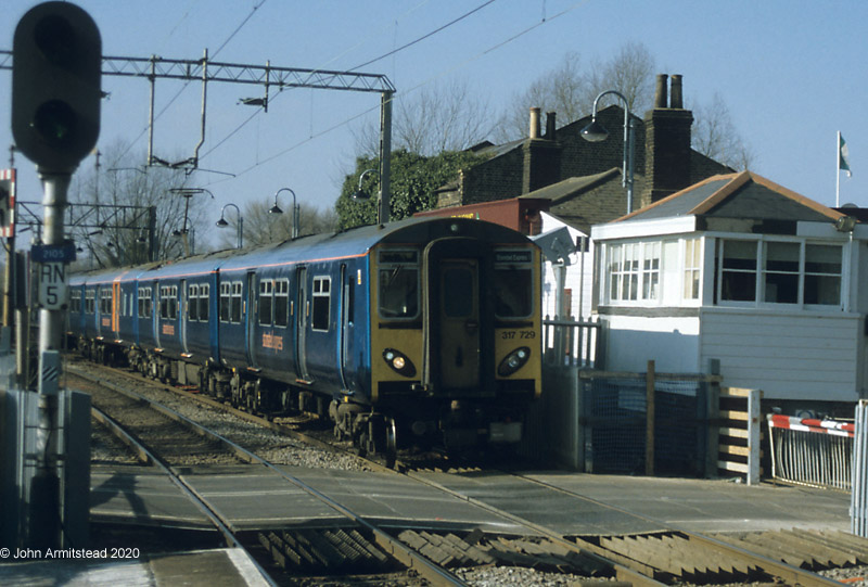 Class 317 Stansted Express at Roydon