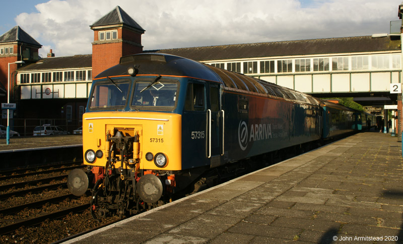 Arriva Trains Wales Class 57 at Bangor