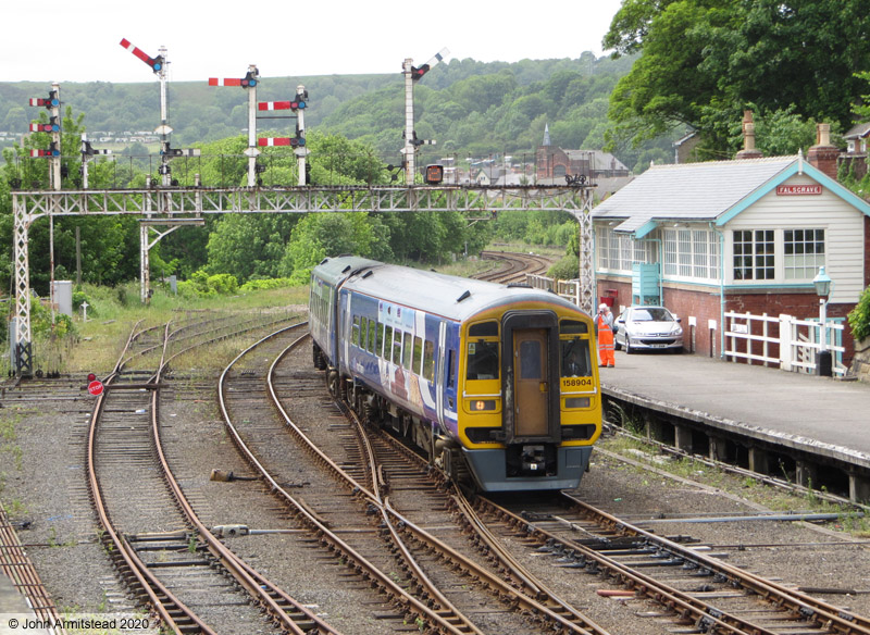 Class 158 at Falsgrave, Scarborough