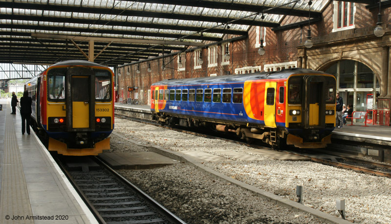 Class 153 at Stoke-on-Trent
