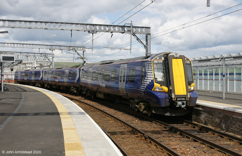 Class 380 at Gourock