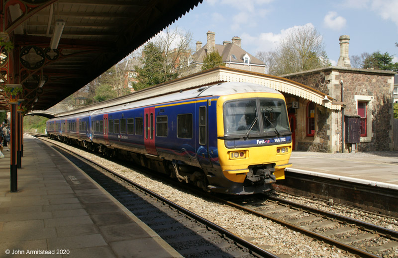 Class 166 at Great Malvern