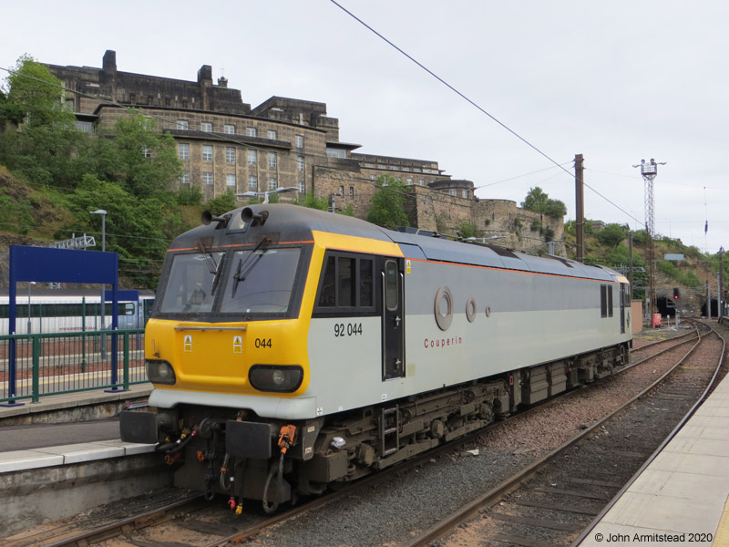 Class 92 at Edinburgh