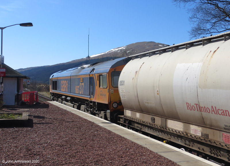 GBRf Class 66 at Bridge of Orchy