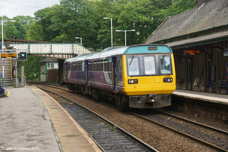 Northern Class 142 Pacer at New Mills Central
