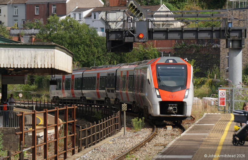 Class 756 at Pontypridd