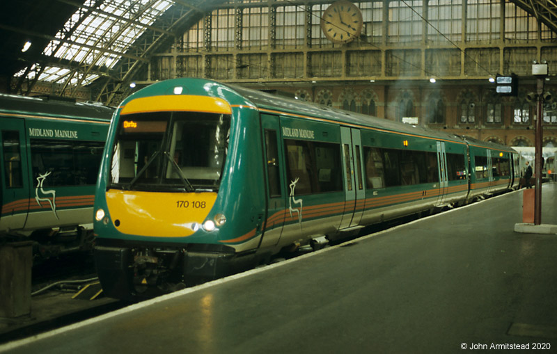 Class 170 at St Pancras