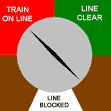 railway signalling block indicator