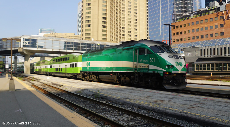 GO train at Toronto