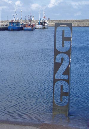 C2C sign, Whitehaven Harbour