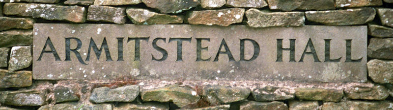 Armitstead Hall name sign