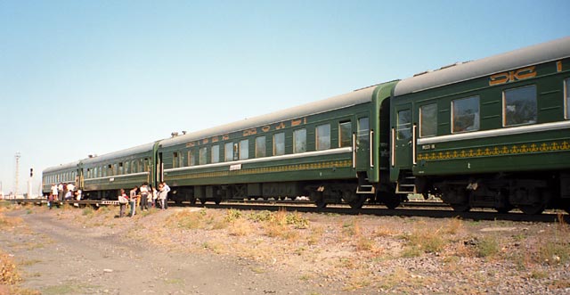 Train at Beskol, Kazakhstan