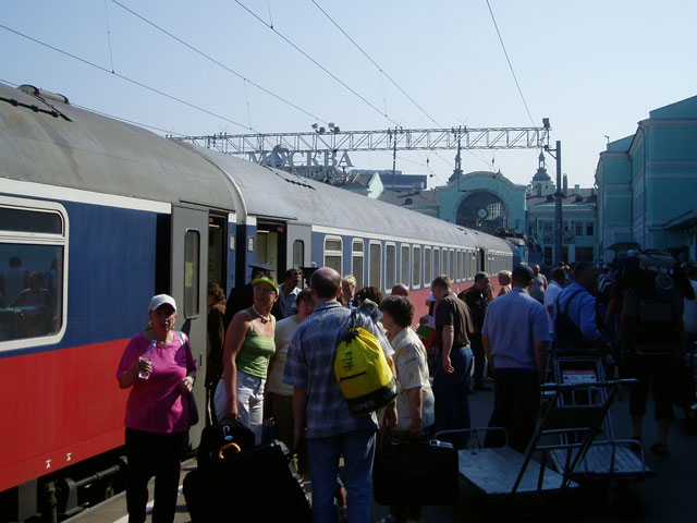 Arrival at Moskva Byelorusskiy station