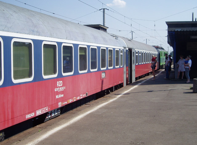 Frankfurt - Moscow train at Warsaw