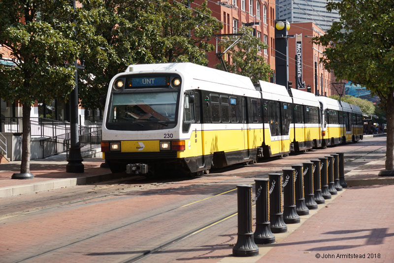 DART train in Dallas