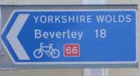 cycle route sign